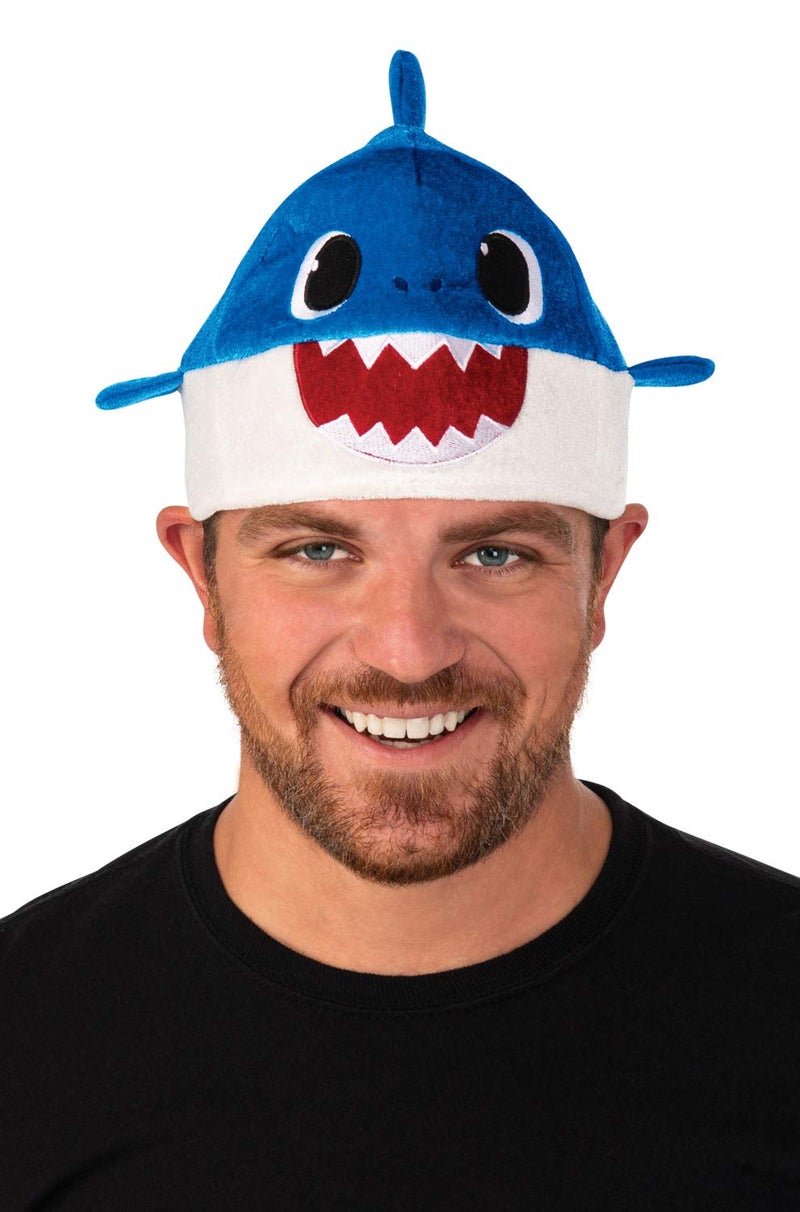 Rubies Baby Shark: Daddy Shark Hat with Sound Chip for Adults by Rubies, Unisex - Image 1